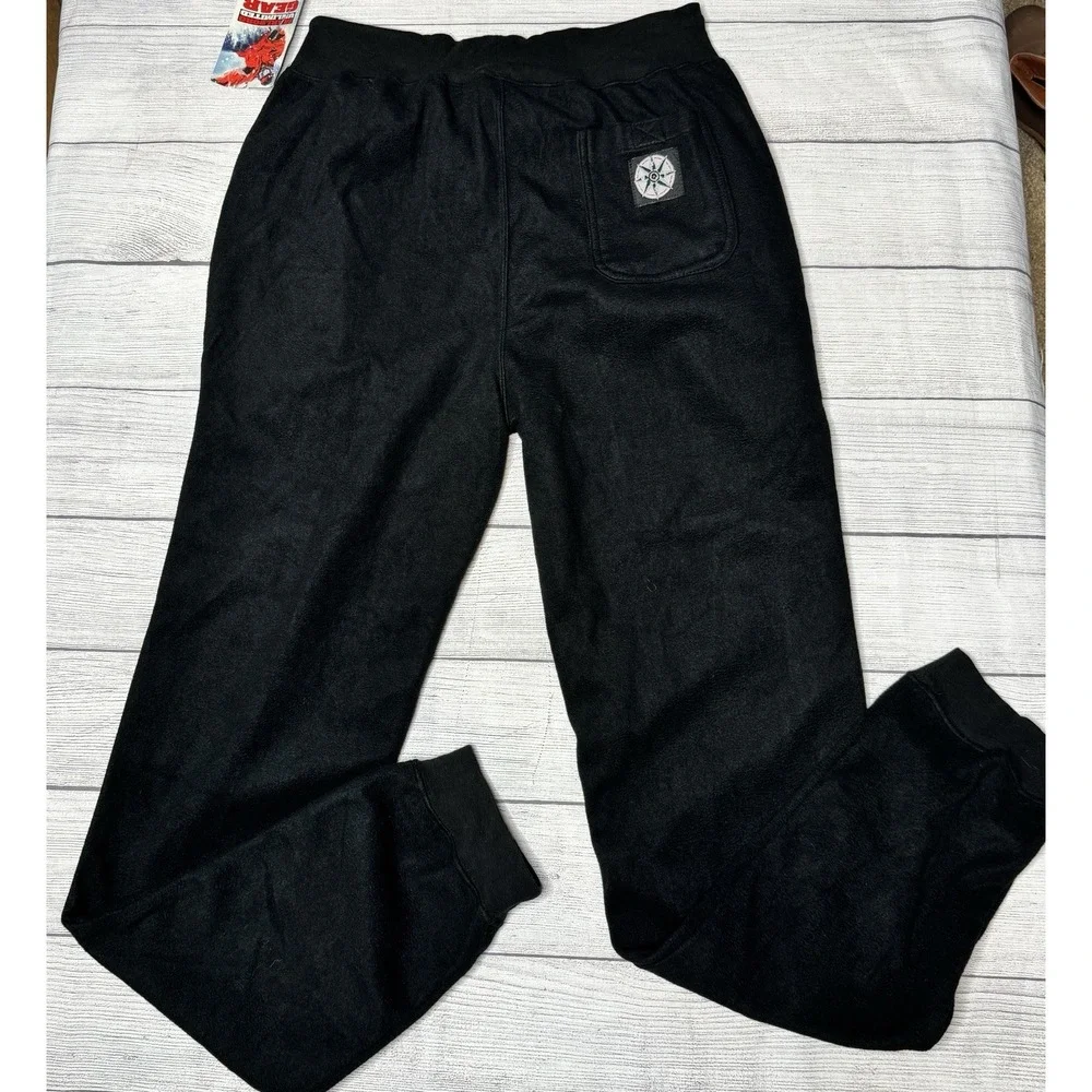 Marlboro Vintage Fleece Sweatpants Unlimited Gear Unisex Size M Black NWT